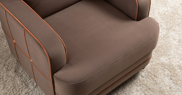 Кресло для отдыха Черри ТК 286 велюр Irida 05 шоколадно-коричневый, Эвита терра терракотовый