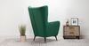 Кресло для отдыха Феличе ТК 529 велюр Велутто 33 темно-зеленый малахитовый