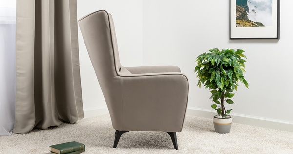 Кресло для отдыха Феличе ТК 531 велюр Велутто 08 светлый кварцевый серый