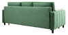 Диван-кровать прямой Арно ТД 566 велюр Лаки 20 хвойный зеленый, Vertical 910 молочно-серый