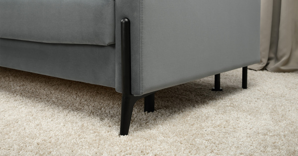 Диван-кровать прямой Барселона ТД 673 велюр Diagonal 995 серо-голубой