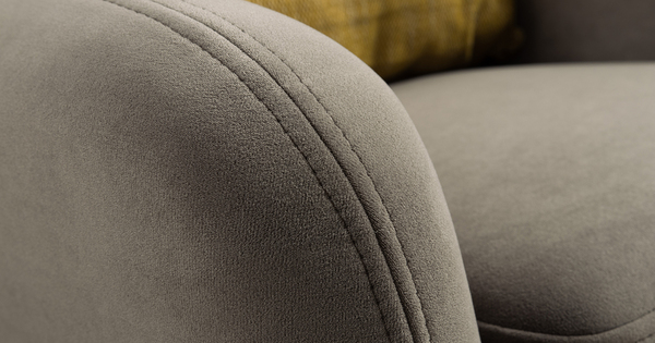 Кресло для отдыха Дакота ТК 583 велюр Vendetta 10 серо-коричневый, Riga 1598 z1 col 34 горчичный