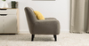Кресло для отдыха Дакота ТК 583 велюр Vendetta 10 серо-коричневый, Riga 1598 z1 col 34 горчичный