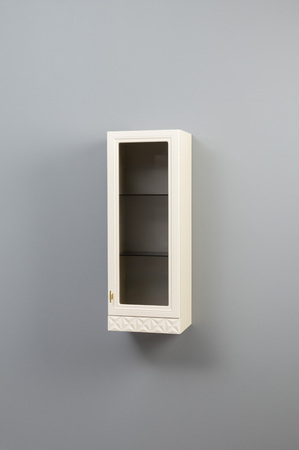 Гостиная Марион композиция 3 слоновая кость С341 PE, слоновая кость 6898 ПВХ, белый PE шагрень (собирается на любую сторону)