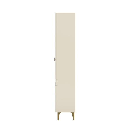 Шкаф-пенал Марион 16.333.01 слоновая кость С341 PE, слоновая кость 6898 ПВХ (собирается на любую сторону)