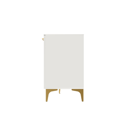 Тумба под ТВ Монтесито 16.66 Белый PE шагрень, белая шагрень 4101 ПВХ