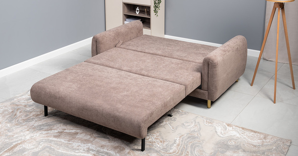 Диван-кровать прямой Оникс ТД 205 велюр Ocean 006 коричневый