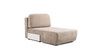 Диван-кровать угловой Тэдди 1502 композиция 3, букле Pique 006 бежевый, модульная система, сборка на любую сторону
