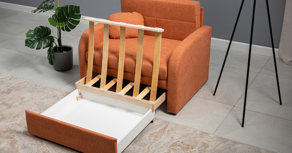 Кресло-кровать Тео (85) ТК 907 велюр Danco 412 светло-терракотовый