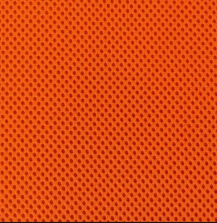 Кресло на колесах Флеш Рондо обивка ткань-сетка оранжевый, подлокотники пластик, крестовина пластик, механизм профи